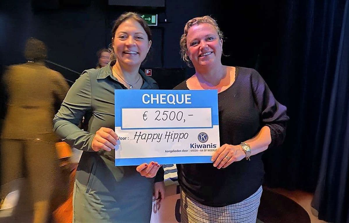 € 2.500 op voor Stichting Happy Hippo